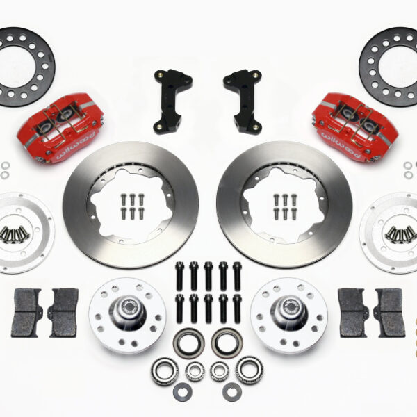 Wilwood Dynapro Dust-Boot Front Kit 11.00in Red 74-80 Pinto/Mustang II Disc Spindle only