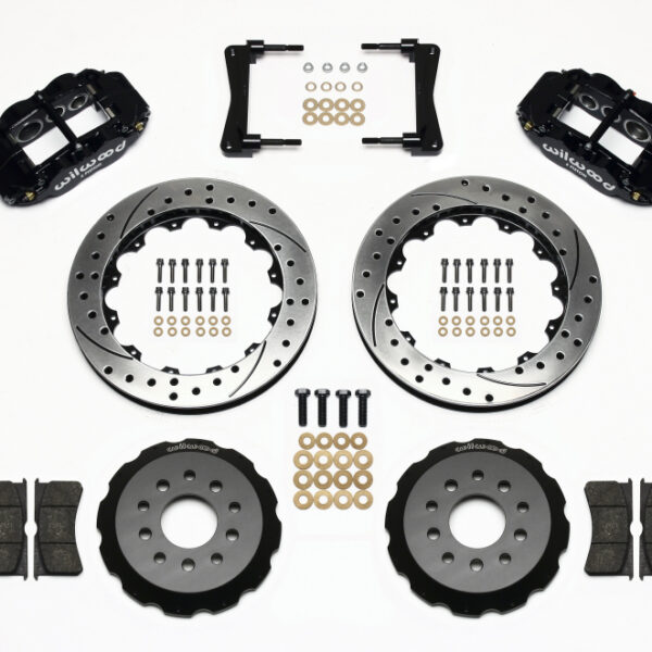 Wilwood Narrow Superlite 6R Front Hat Kit 13.06in Drilled 2005-2014 Mustang