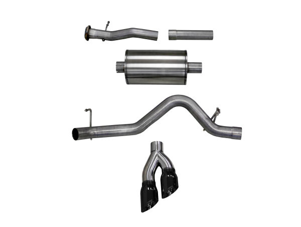 Corsa 2015-2016 Chevy Colorado 3.6L V6 Sport Cat-Back Exhaust 4in Black Pro Series Tips