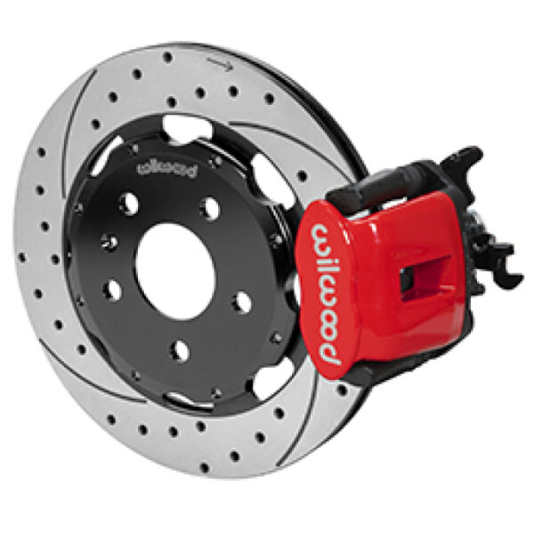 Wilwood 03-08 Audi A4 Caliper-Combination Parking Brake Rear 12.19 Rotor - Red