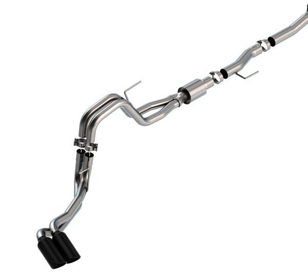 Borla F-150 2021 5.0L 2dr RC SB (122.8 WB) XL/XLT 3/2.25 DSE Cat-Back ATAK Black Chrome Tips