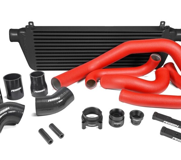 Perrin 22-23 Subaru WRX Front Mount Intercooler Kit (Red Tubes & Black Core)