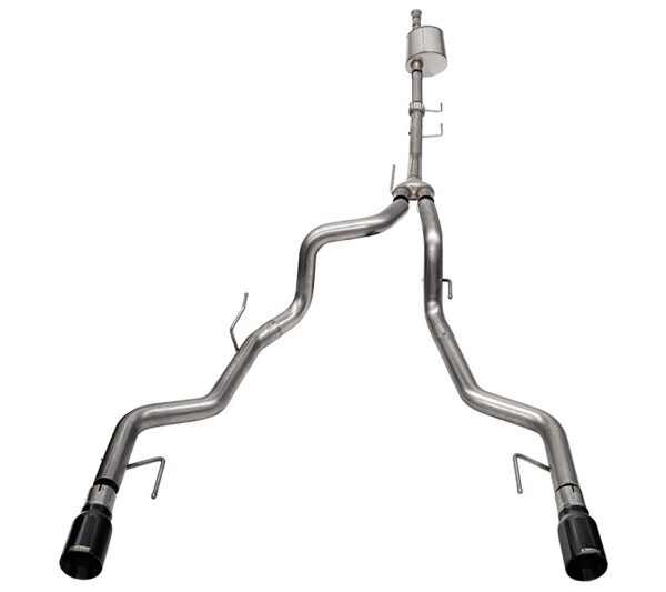 Corsa 2021-2024 2023 Ford F-150 SuperCrew/5.5ft Bed 3.5L V6 Sport Cat-Back Dual Rear Exit-Black PVD