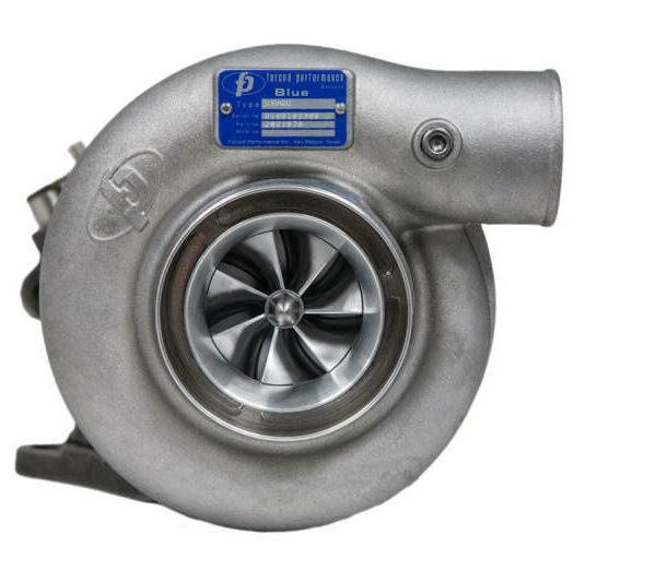 Forced Performance Subaru STI XR Blue 73HTZ Turbo 58mm Black Housing Int WG w/Oil Line (D/S Only)