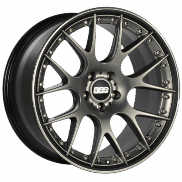 BBS CH-RII 20x9 5x120 ET25 Satin Platinum Center Black Lip SS Rim Prot Wheel -82mm PFS/Clip Req