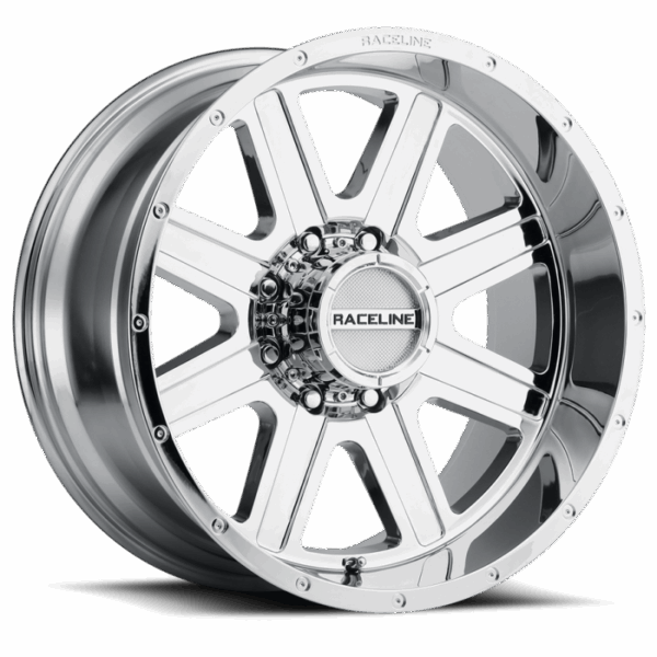 Raceline 940C Hostage 20x10in / 8x165.1 BP / -19mm Offset / 125.2mm Bore - Chrome Wheel