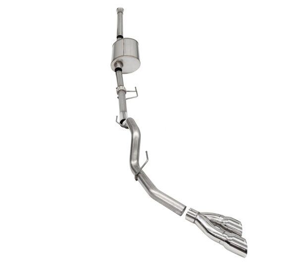 Corsa 2021-2024 Ford F-150 SuperCrew/6.5in Bed 3.5L V6 Sport Cat-Back Single Side Exit-Polished