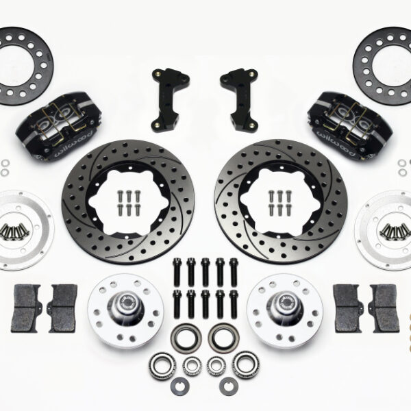 Wilwood Dynapro Dust-Boot Front Kit 11.00in Drilled 74-80 Pinto/Mustang II Disc Spindle only