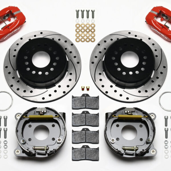 Wilwood Forged Dynalite P/S P-B Kit Drilled-Red AMC 71-74 2.60in Offset