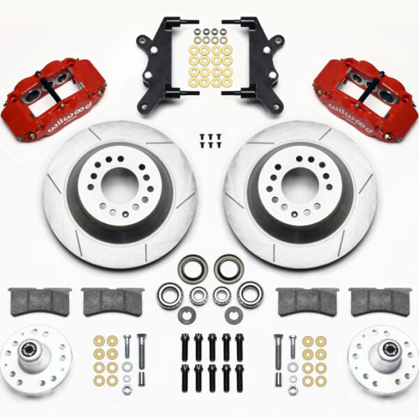 Wilwood Narrow Superlite 6R Front Hub & 1PC Rtr Kit 12.88in-Red 60-68 Ford / Mercury Full Size