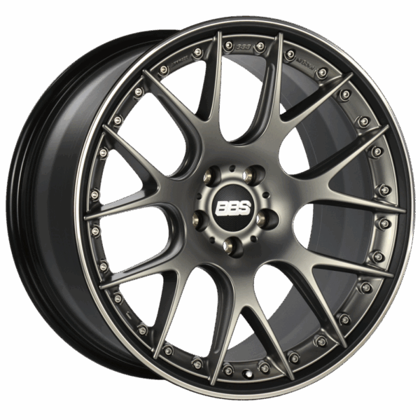 BBS CH-RII 21x10.5 5x120 ET35 Satin Platinum Center Black Lip SS Rim Prot Wheel -82mm PFS/Clip Req