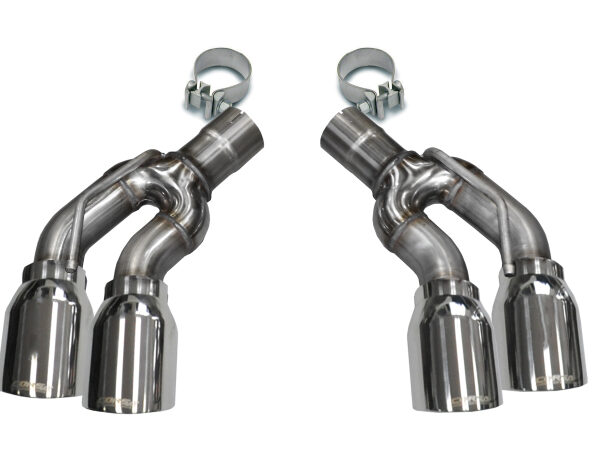 Corsa 2016-2019 Cadillac CTS-V 2.75in Inlet / 4.0in Outlet Polished Tip Kit (For Corsa Exhaust Only)