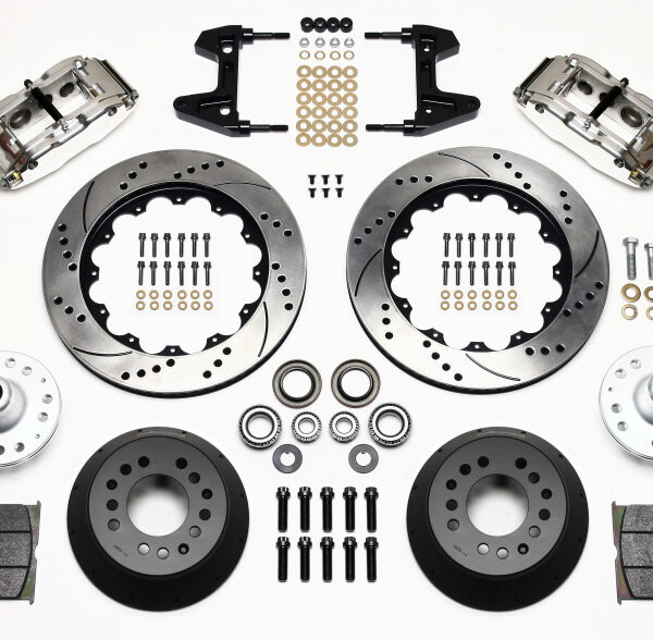 Wilwood Narrow Superlite 6R Front Hub Kit 14.00in Drill Pol 74-80 Pinto/Mustang II Disc Spindle only