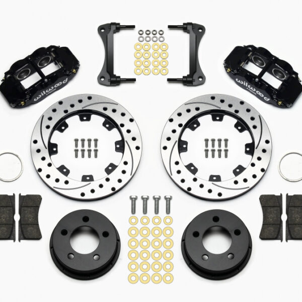 Wilwood Narrow Superlite 4R Front Kit 12.19in Drilled 87-89 Jeep YJ