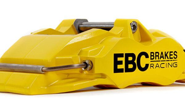 EBC Racing 13-22 Volkswagen Golf GTI MK7/MK8 2.0T Yellow Apollo-6 Front Left Caliper