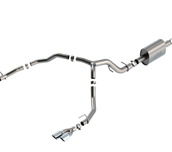 Borla 21-22 Chevrolet Tahoe 6.2L V8 2/4WD 4DR Brushed T-304 Stainless Steel S-Type Cat-Back Exhaust