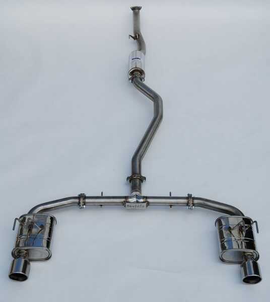 Invidia 2022+ Honda Civic Si (1.5T) 70mm Q300 Cat Back Exhaust - Rolled SS Tips