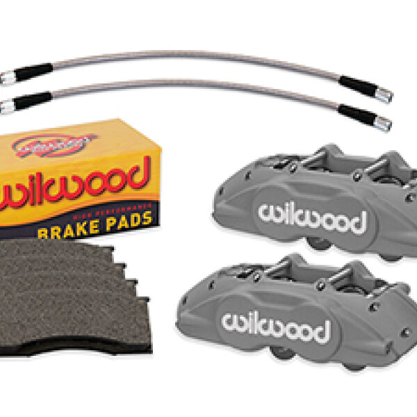 Wilwood 65-67 Ford Mustang D11 Calipers w/ Pads & Lines - Anodized