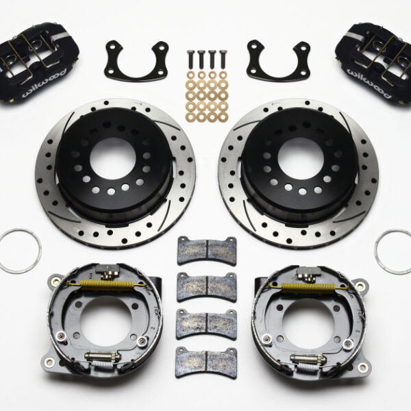 Wilwood Dynapro Low-Profile 11.00in P-Brake Kit Drilled New Big Ford 2.50in Off Staggerd Mount
