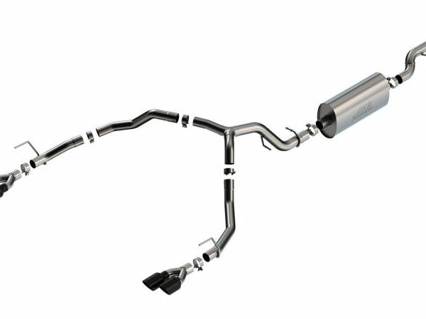 Borla 21-22 Chevrolet Tahoe 5.3L V8 2/4WD 4DR 3in/2.75in Touring Cat-Back Exhaust -Black Chrome Tips
