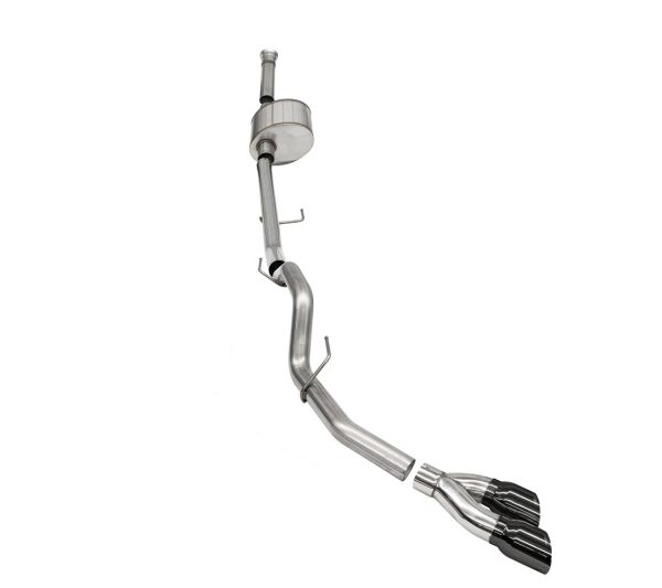 Corsa 2021-2024 Ford F-150 SuperCab/6.5in Bed 5.0L V8 Xtreme Cat-Back Single Side Exit-BlackPVD