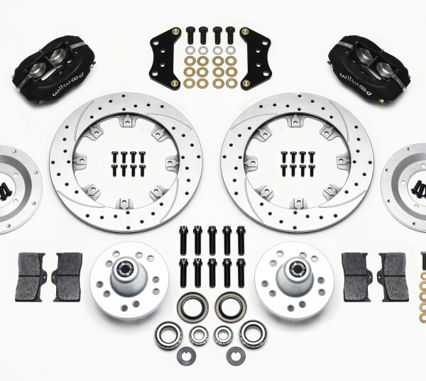 Wilwood Forged Dynalite Front Kit 12.19in Drill-Zinc Magnum Force Drop Spndle