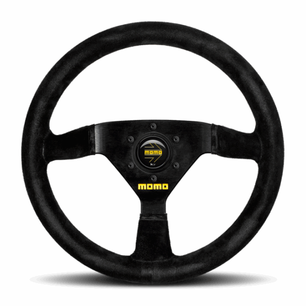 Momo MOD69 Steering Wheel 350 mm -  Black Suede/Black Spokes