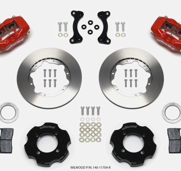 Wilwood Forged Dynalite Front Hat Kit 11.00in Red 95-05 Miata