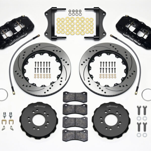 Wilwood AERO6 Front Hat Kit 14.25 Drilled 2014-Up Corvette C7 w/Lines