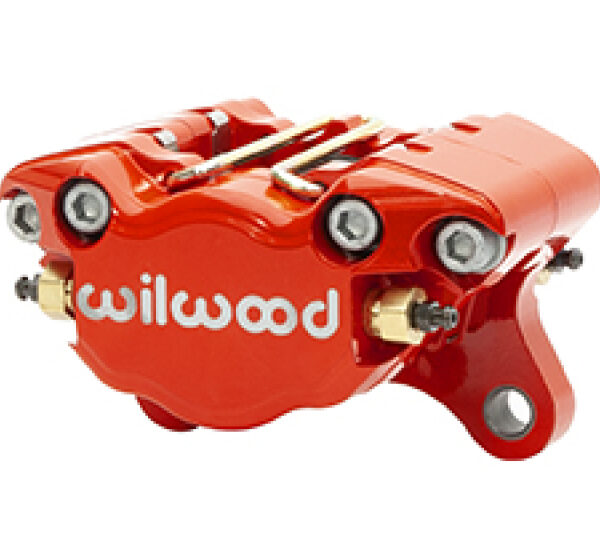 Wilwood Caliper-Dynapro Single 3.75in Mount 1.38in Pistons .38in Disc - Red