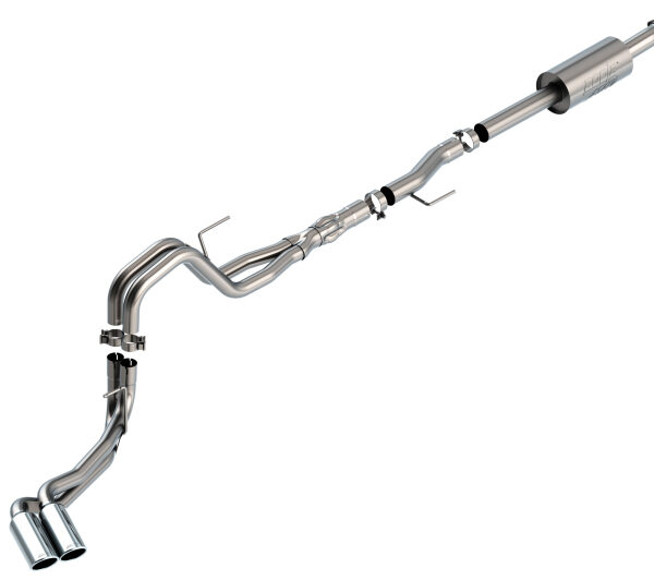 Borla F-150 2021 5.0L 4dr CC SB EC STB Lariat/KR/Platinum/LTD 3/2.25 DSE Cat-Back ATAK CHR Tips
