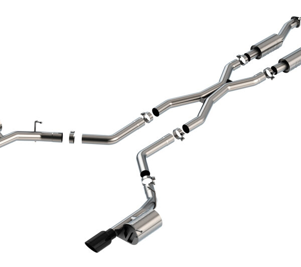 Borla 2021+ Dodge Durango SRT Hellcat 6.2L V8 AWD S-Type Cat-Back Exhaust System - Black Chrome Tips