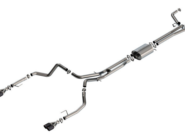 Borla 24-25 Chevy Silverado 1500 (6.2L V8) S-Type Cat Back - 3.5in Carbon Fiber Black Anodized Tips