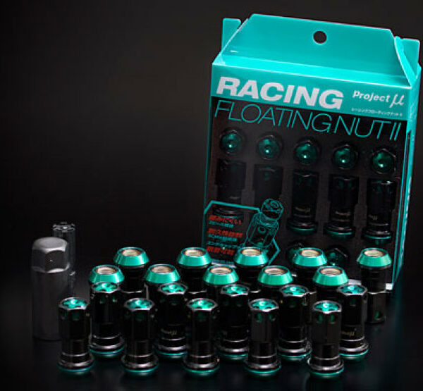 Project Mu Racing Floating Lug Nut II M12 x 1.5 - Black
