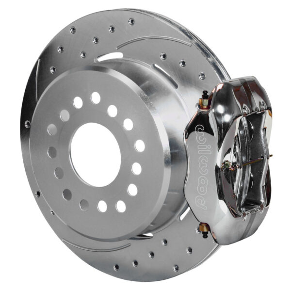 Wilwood Forged Dynalite P/S Park Brake Kit Drill Zinc Polish Small Ford 2.50in Offset