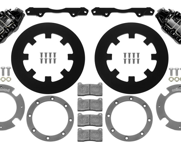 Wilwood 17-21 Can-Am X3RS Black 6-Piston Front Kit 11.25in - Undrilled Rotors