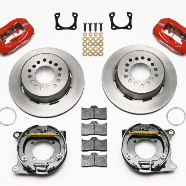 Wilwood Forged Dynalite P/S Park Brake Kit Red Chevy 12 Bolt-Spec 3.15in Brng