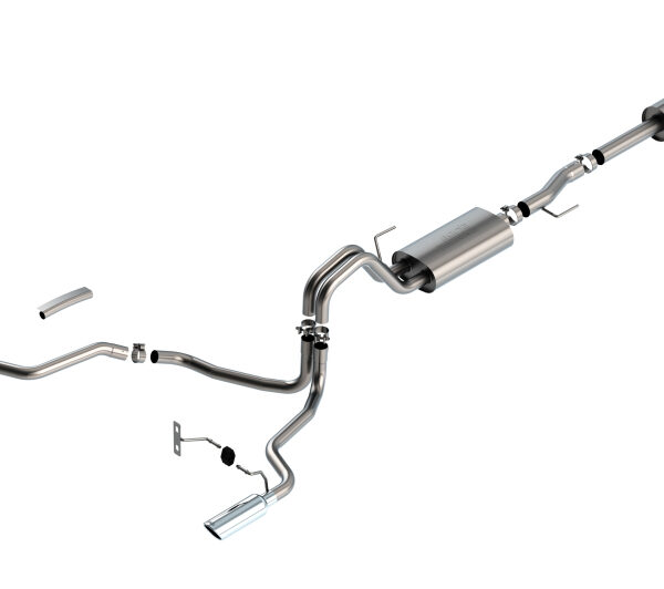 Borla F-150 2021 2.7L/3.5L 4dr CC SB EC STB Lari/King R/Plinum/LTD 3/2.25 SRE CB Touring CHR Tips