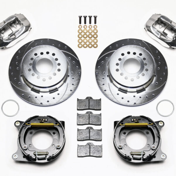 Wilwood Forged Dynalite P/S P-B Kit Drill-Zinc Polsh Chevy 12 Bolt w/ C-Clips