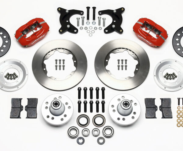 Wilwood Forged Dynalite Front Kit 11.00in Red 65-72 CDP A Body - 10in Drum