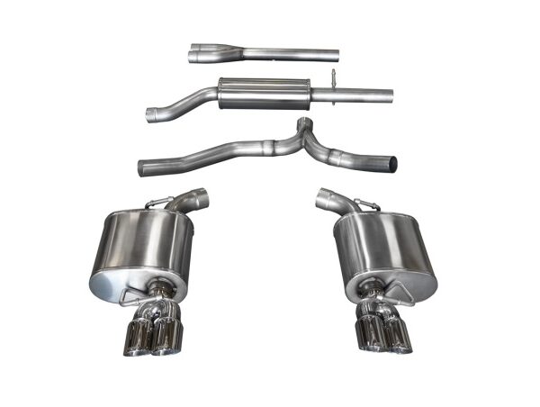 Corsa 11-14 Dodge Charger SXT 2.5in Sport Cat-Back Dual Rear Exit w/ Twin 3.0in Polished Tip