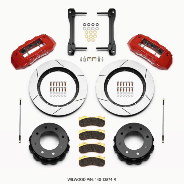 Wilwood TX6R Rear Kit 15.50in Red 2011-2015 GM Truck/SUV 2500