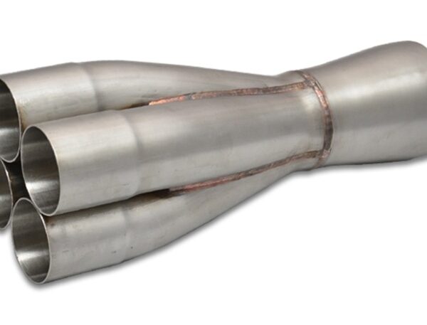 Vibrant 4-1 SS Merge Collectors (1-7/8in Inlet Slipover ID 2-1/2in Merge Outlet OD) Single Unit