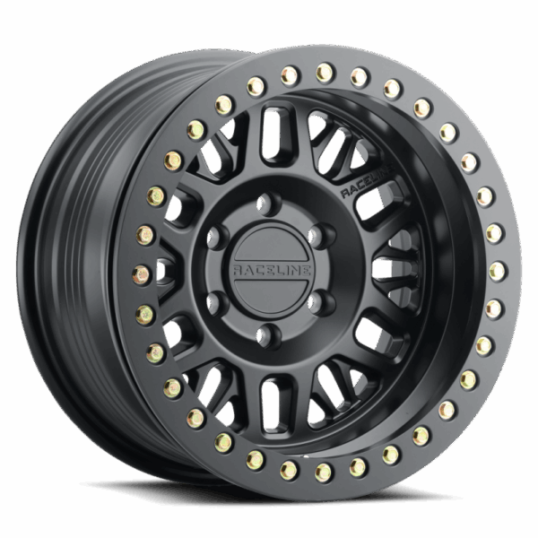 Raceline RT951B Ryno 17x9in / 8x165.1 BP / -12mm Offset / 130.81mm Bore - Satin Black Beadlock Wheel