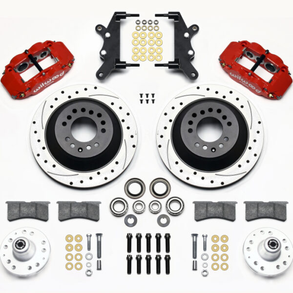 Wilwood Narrow Superlite 6R Front Hub & 1PC Rtr Kit 12.88in Dril -Red 60-68 Ford / Mercury Full Size