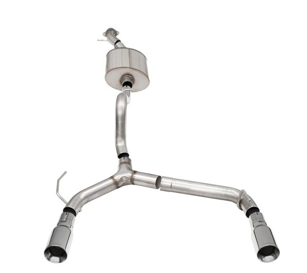 Corsa 21-24 Ford Bronco 2.7L 2-Door 2.75in Cat-Back Dual Rear Exhaust w/4in Straight-Cut Polish Tips