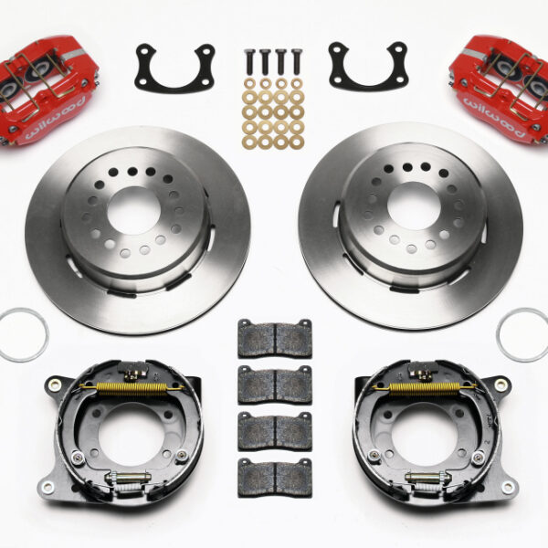 Wilwood Dynapro Dust-Boot P/S Park Brake Kit Red New Big Ford 2.50in Offset