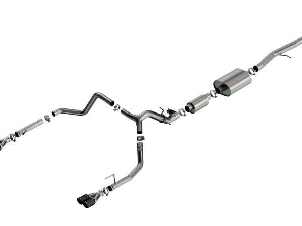 Borla 2024 Chevy Silverado 1500 6.2L V8 S-Type Catback Exhaust w/ Simulator - CF Black Anodized