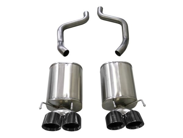 Corsa 2009-2013 Chevrolet Corvette (C6) 6.2L Black Sport Axle-Back Exhaust w/4.5in Tips