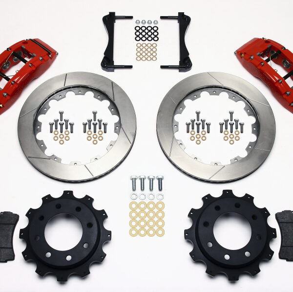 Wilwood TC6R Rear Kit 16.00in Red 1999-2010 GM H2 / 2500 4.63 Cntr
